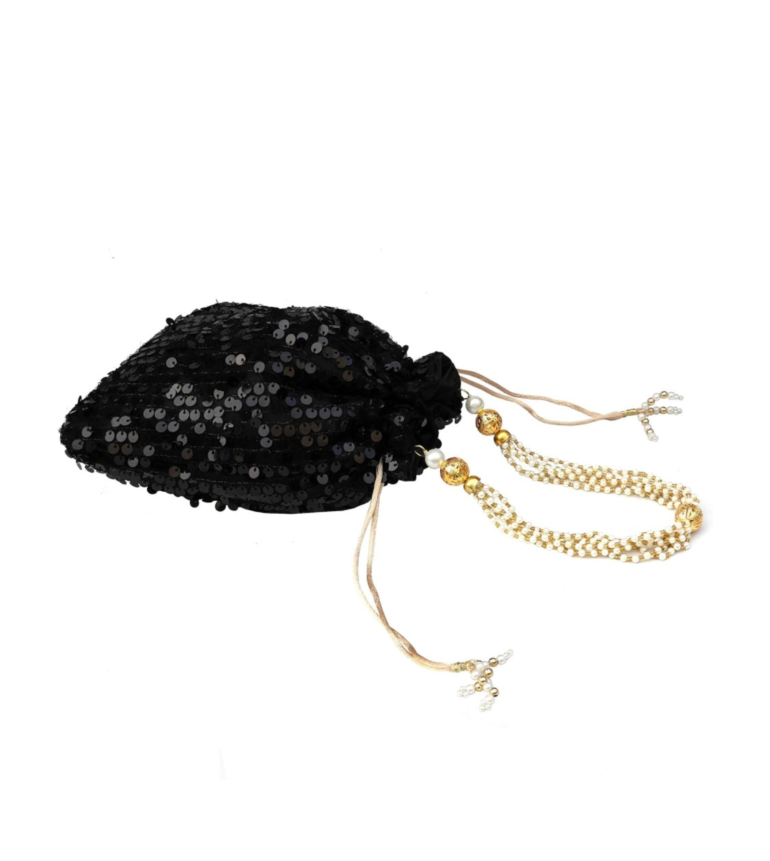 Black Sequin Potli