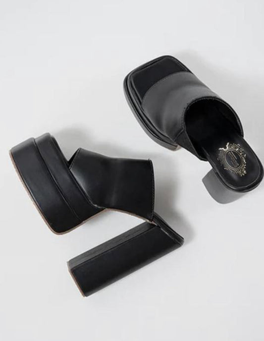 Y2K Platform Heels (Black)