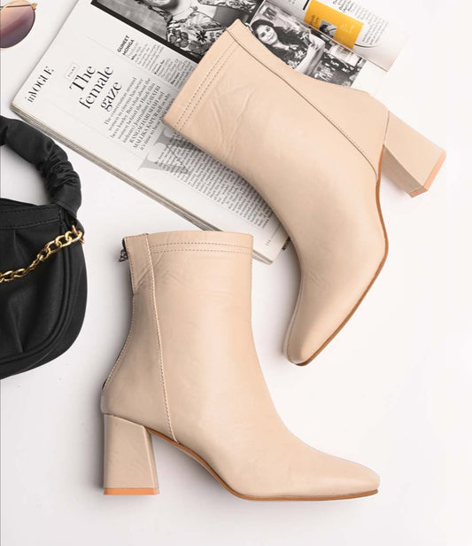 Nude Ankle Boots