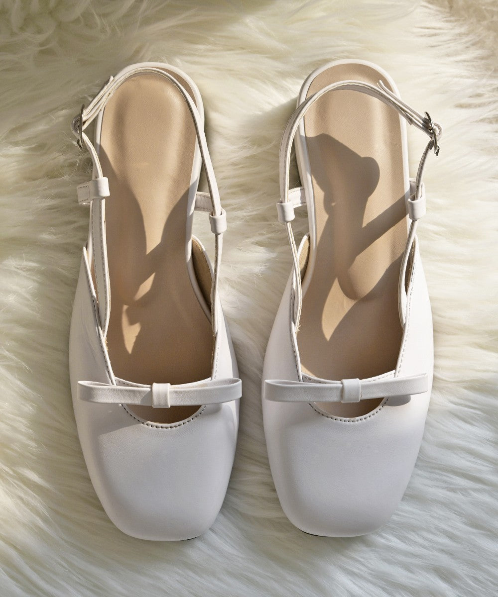 White Mary Janes