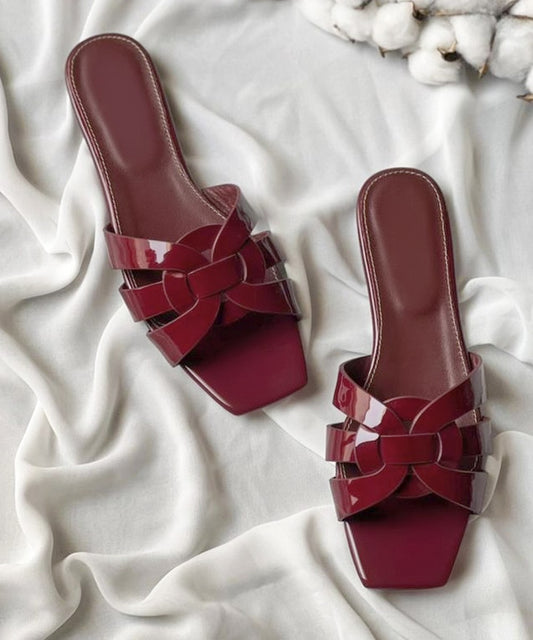 Cherry Glossy Flats