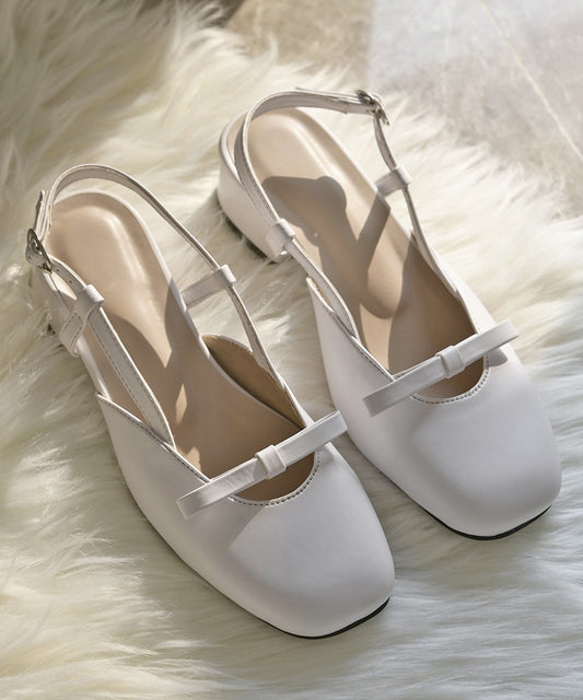 White Mary Janes