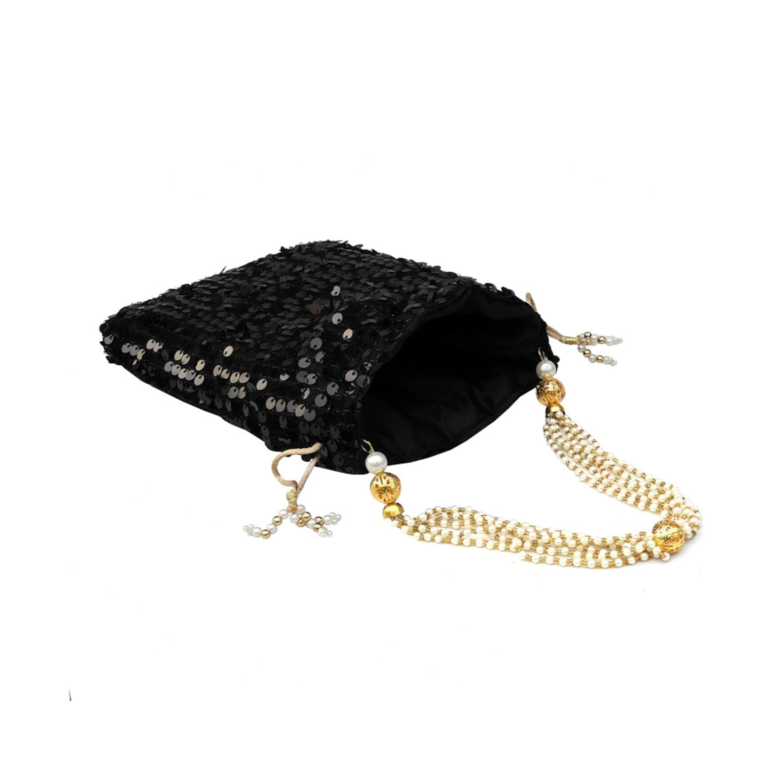 Black Sequin Potli