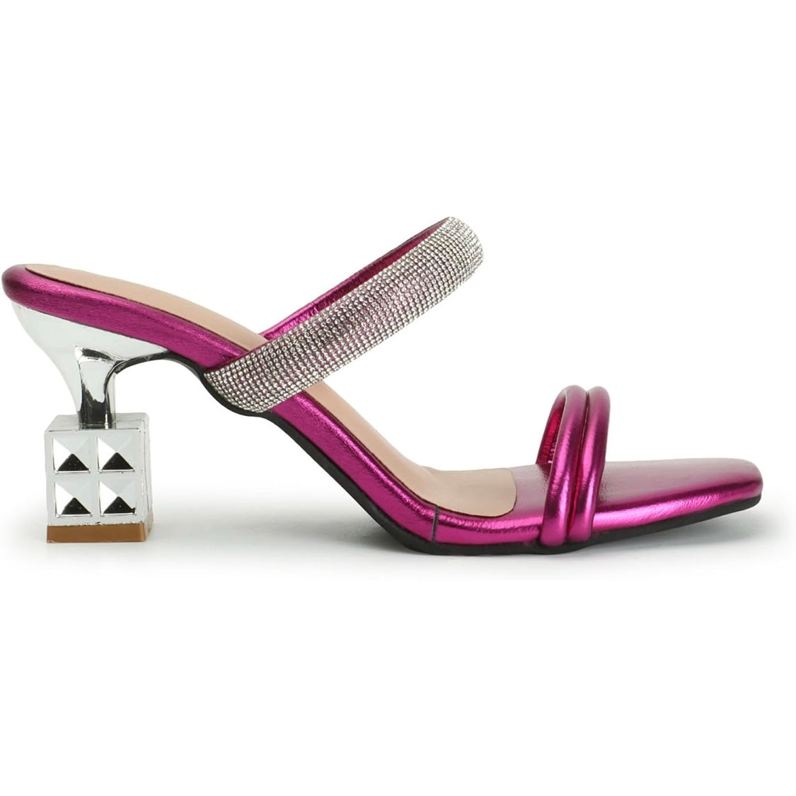 Riley Square Heels Pink