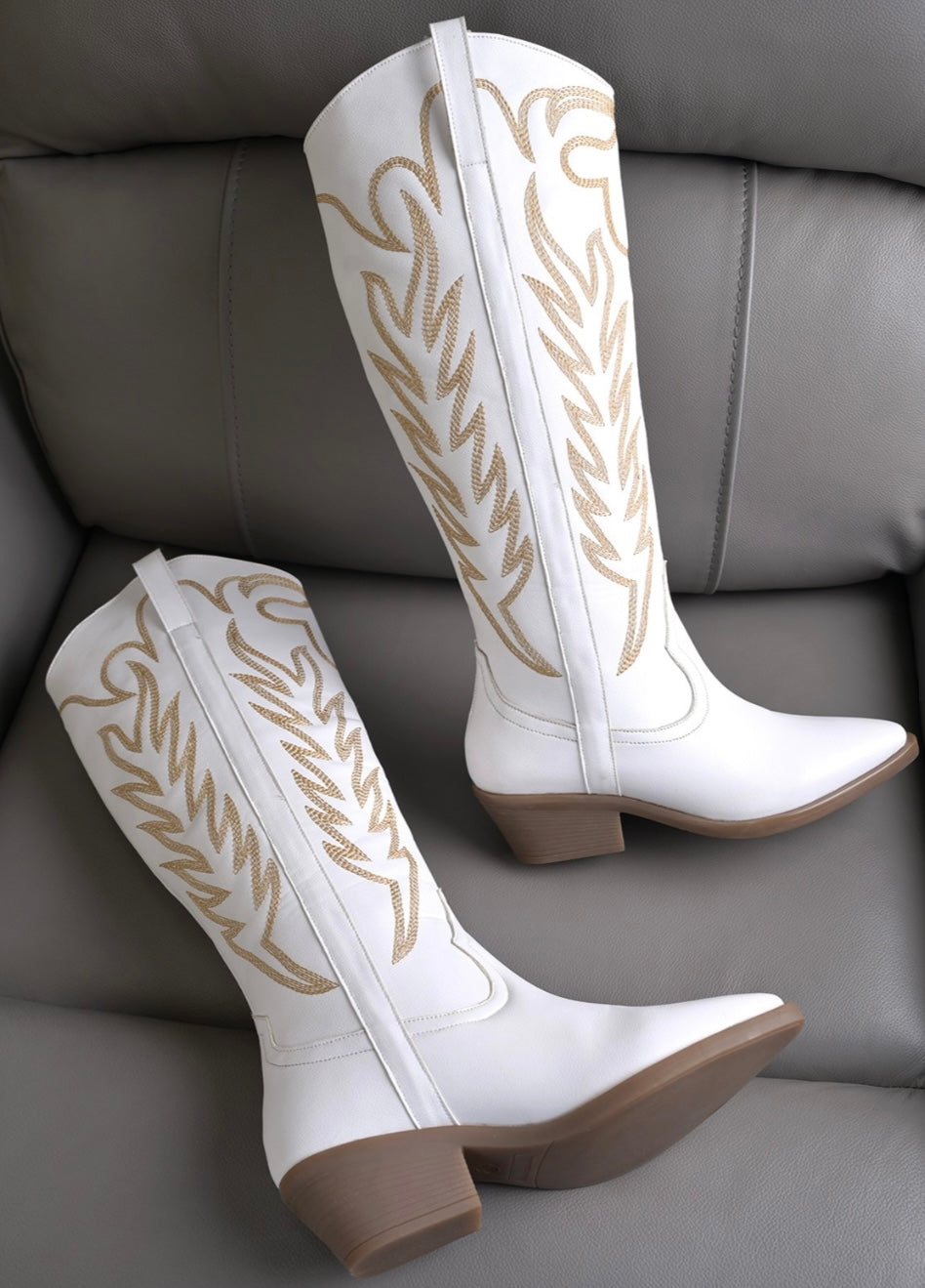 White Cowboy Boots