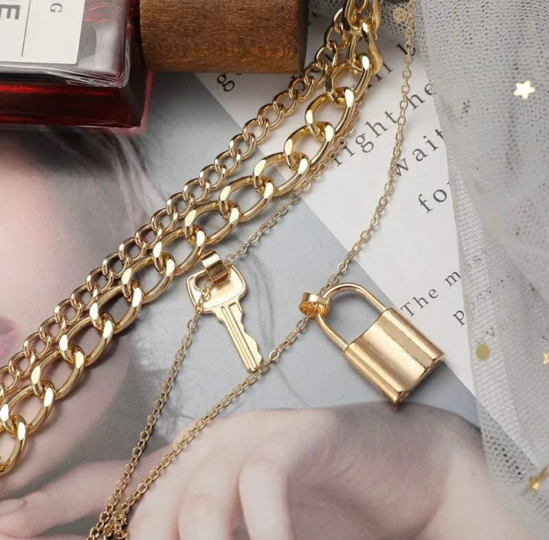 Lock + Key Necklace