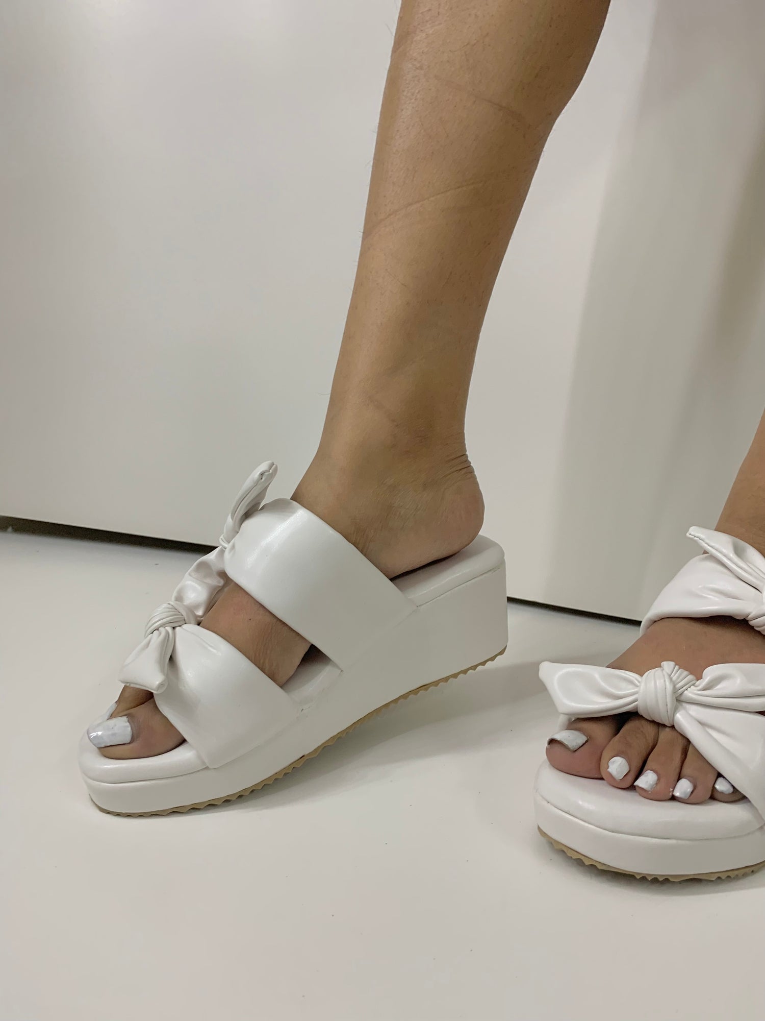 Platform slip best sale on sandals