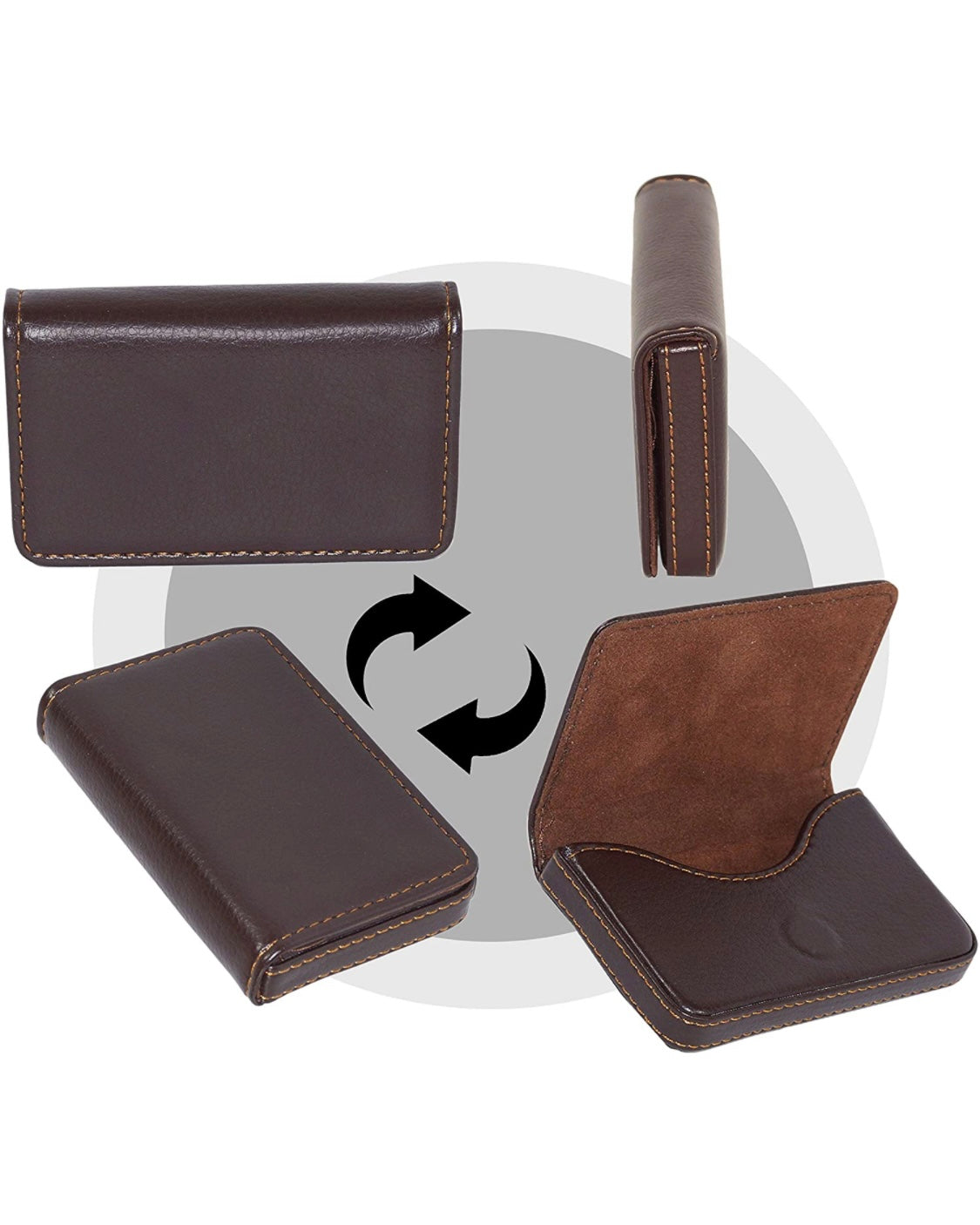 Leather Card Holder + Coin Pouch